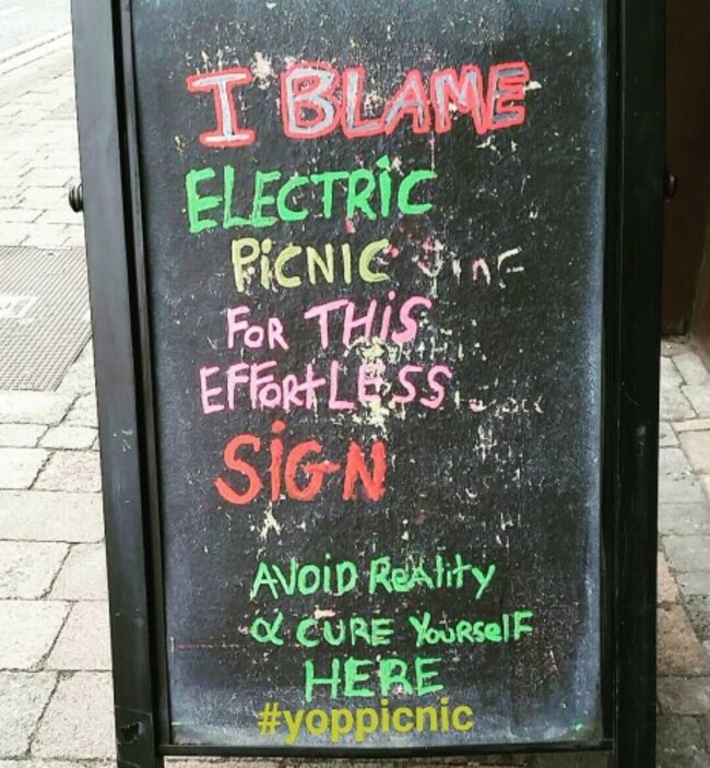 #electricpicnic #livemusic #bestpub #beergarden #marketing #astonvilla #craftbeers#prosecco #wine #cocktails #humour #mullingar #ireland