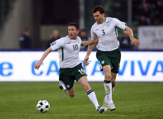 Robbie Keane and Kevin Kilbane