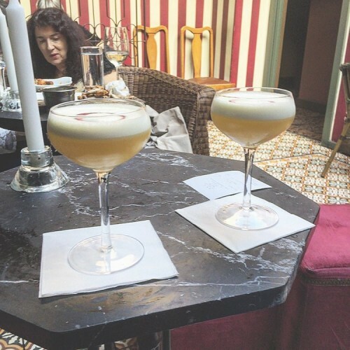 Passionfruit pisco sours