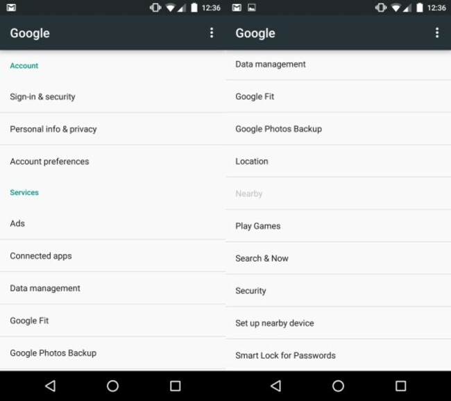 Google Settings