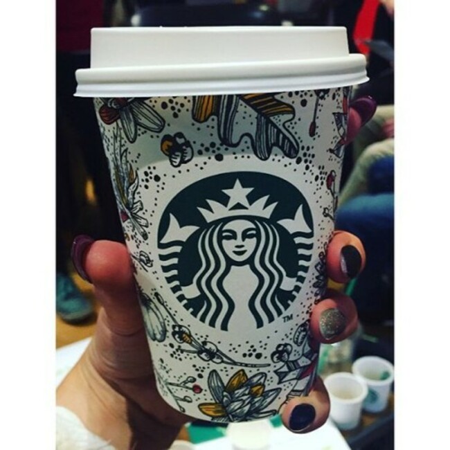 Enjoying an exclusive Starbucks event in Dublin city centre... the launch of the Pumpkin Spice Latte & the festive Autumn Cup - me likely