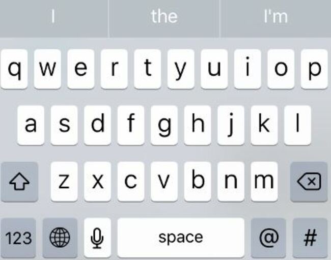 iOS 9 keyboard lower case