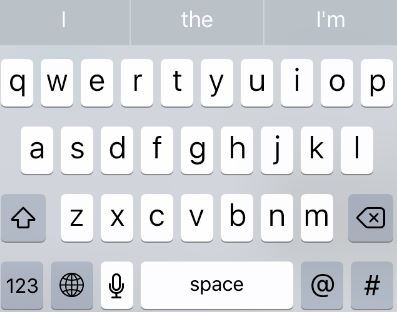 iOS 9 keyboard lower case