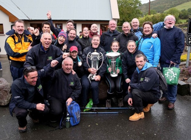 The group before their ascent up Carrantouhill