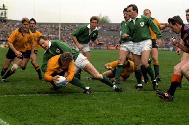Rugby Union - 1991 Rugby World Cup - Quarter final - Ireland v Australia - Lansdowne Road