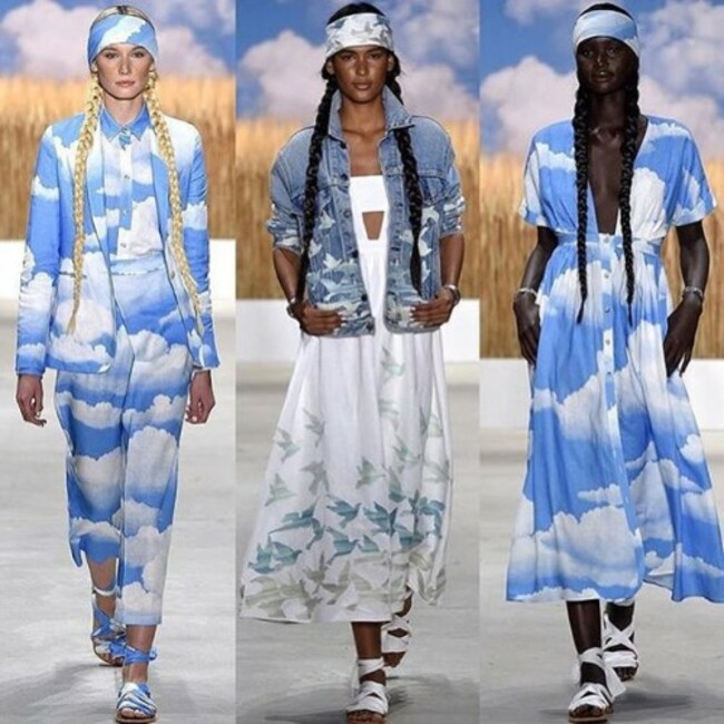 ☁️Your perfect Sunday as told by @marahoffman ☁️ #nyfw