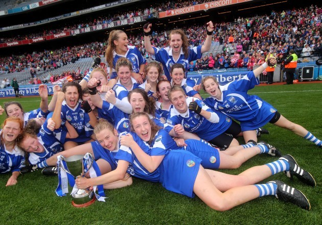 Waterford celebrate with the trophy