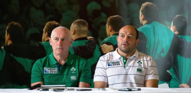 Mick Kearney and Rory Best