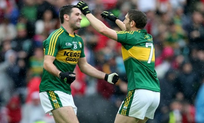 Aidan O'Mahony and Paul Murphy celebrates at the final whistle