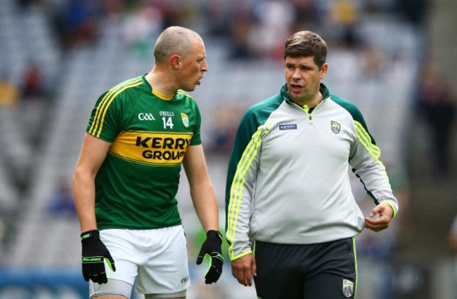 Kieran Donaghy chats with Eamon Fitzmaurice