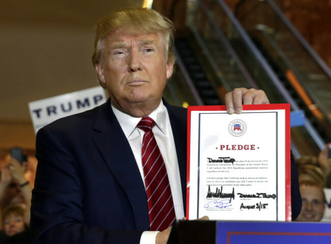 GOP 2016 Trump RNC Pledge