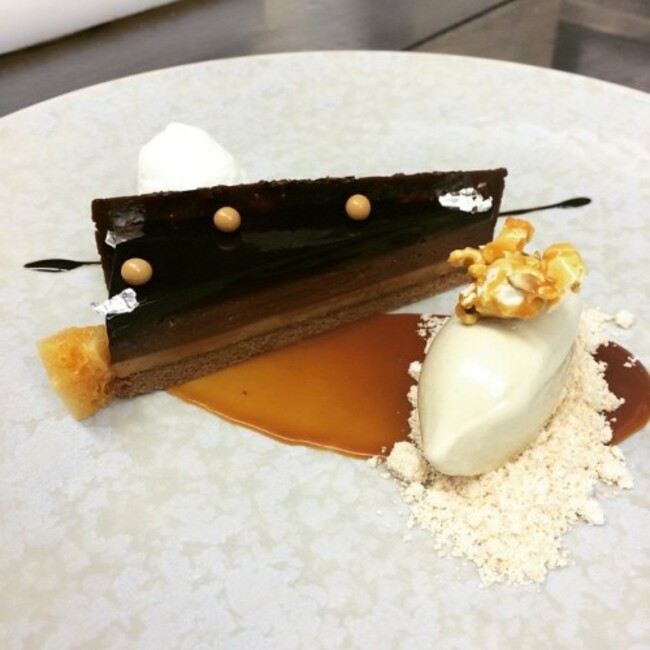 Chocolate, caramel, peanut, banana icecream#thegreenhouse #thegreenhousedublin #dublin #food