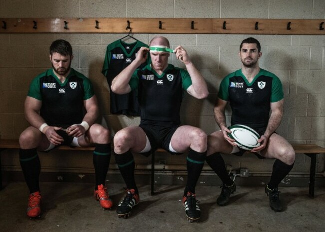 Sean O'Brein, Paul O'Connell and Rob Kearney
