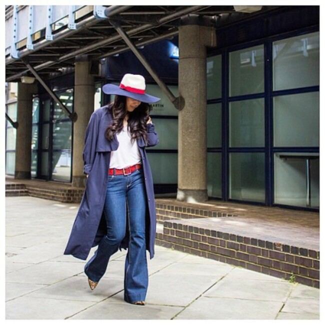 TBT red, white and blue in light of London Fashion Week starting tmrw