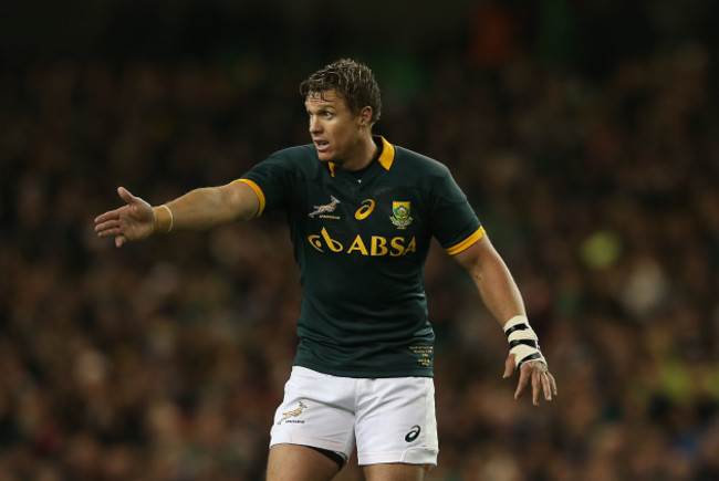 Springboks Jean de Villiers