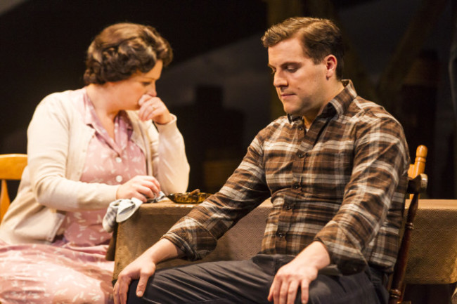 Peter Coonan and Niamh McCann in A View From The Bridge by Arthur Miller at The Gate Theatre. Photo by Pat Redmond. (2)