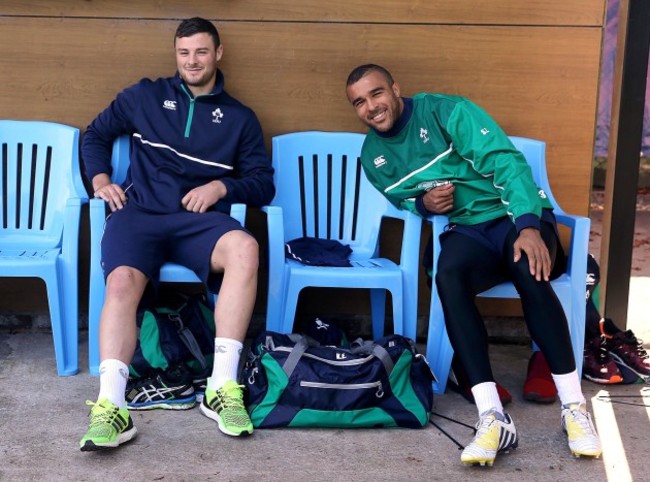 Robbie Henshaw and Simon Zebo