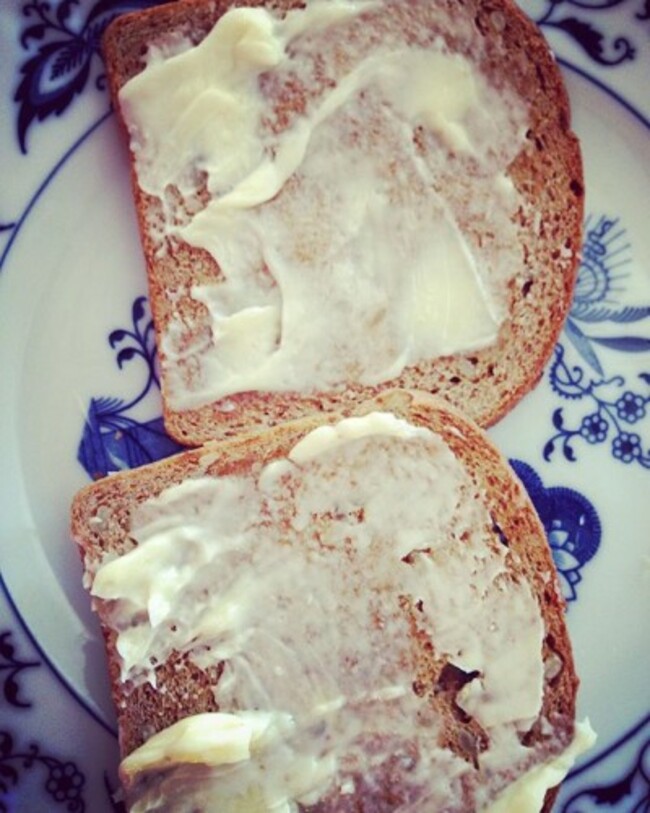#butteredtoast with @greatharvest #sunflower #wholewheat