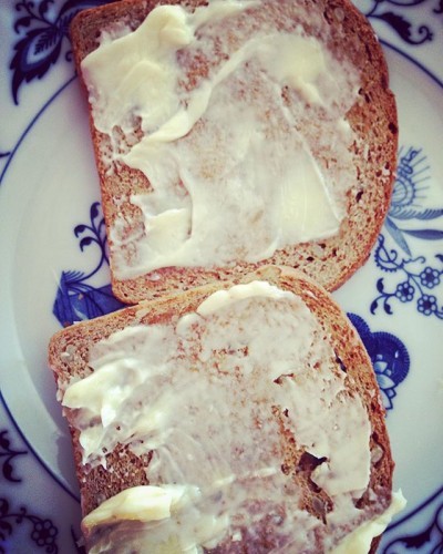 #butteredtoast with @greatharvest #sunflower #wholewheat