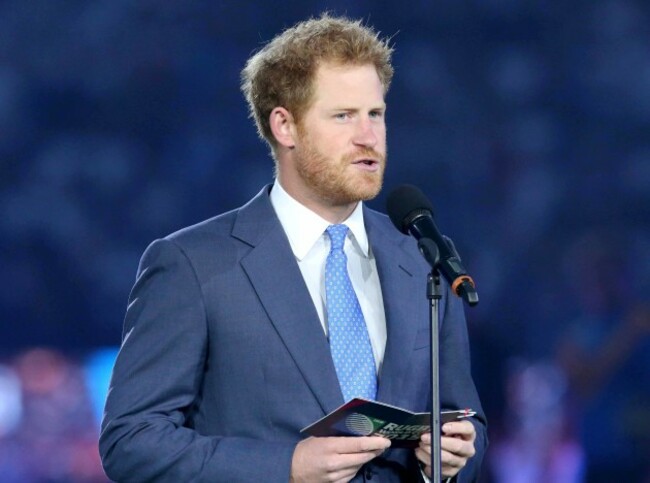 Prince Harry at the opening ceremony
