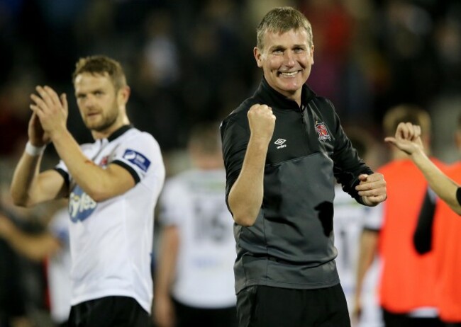 Stephen Kenny celebrates