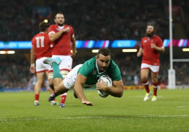 Dave Kearney scores their fourth try