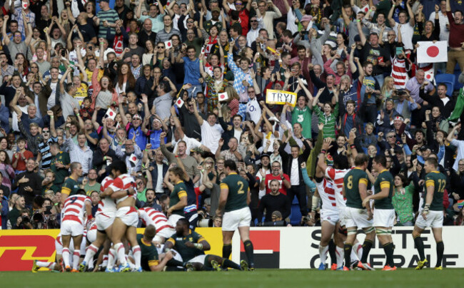 Britain Rugby WCup South Africa Japan