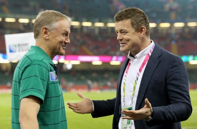 Joe Schmidt with Brian O'Driscoll