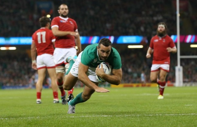 Dave Kearney scores their fourth try