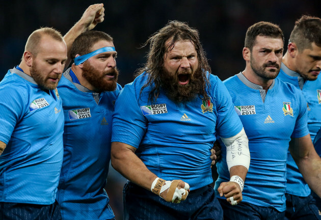 Martin Castrogiovanni before the game