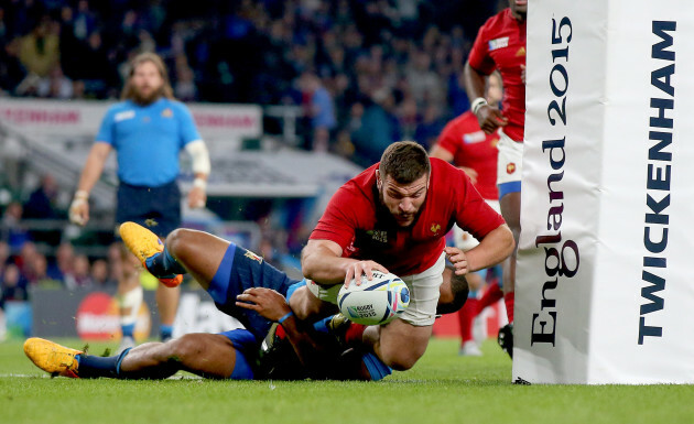 Rabah Slimani scores his sides opening try