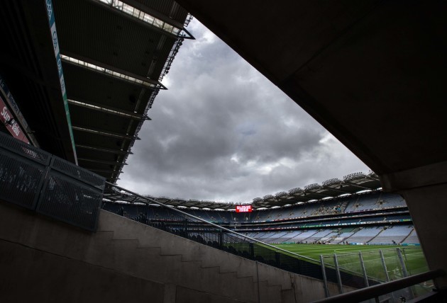 A view of Croke Park before today's finals