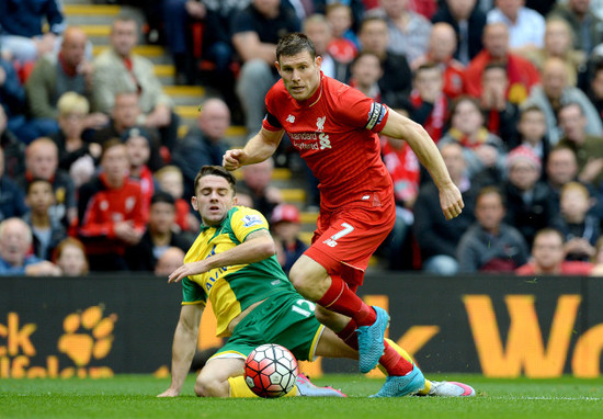 Soccer - Barclays Premier League - Liverpool v Norwich City - Anfield