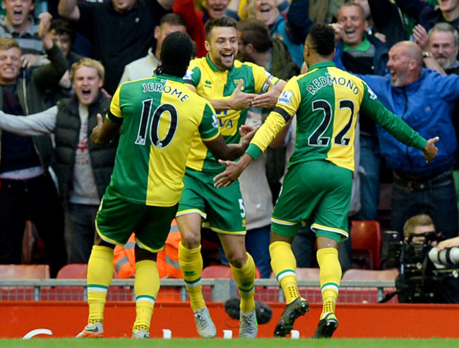 Soccer - Barclays Premier League - Liverpool v Norwich City - Anfield