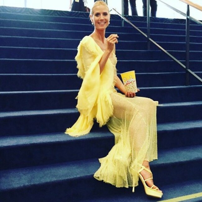 Pre- #Emmys popcorn! #yellow