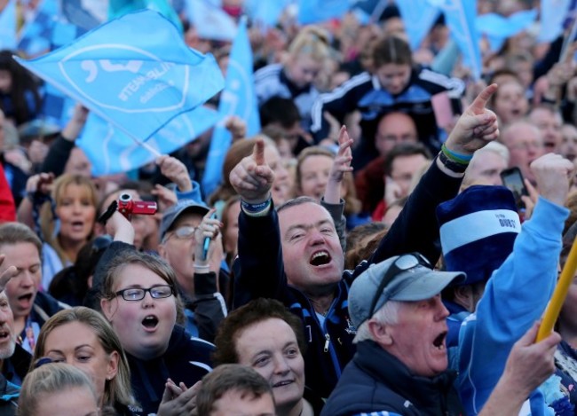 Dublin fans on O'Connell Street