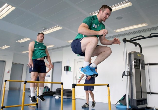 Cian Healy and Peter O'Mahony