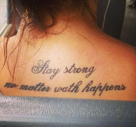 11 tattoos that prove grammar is important · The Daily Edge