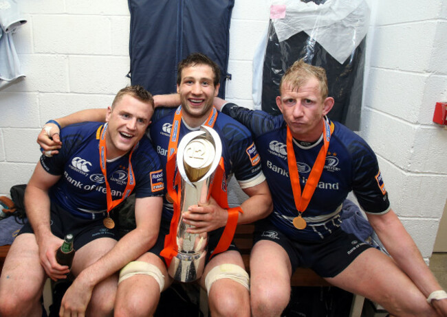 Jamie Heaslip, Kevin McLaughlin and Leo Cullen