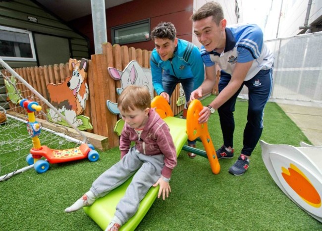 Bernard Brogan and Brian Fenton with Donnchadh Mannion