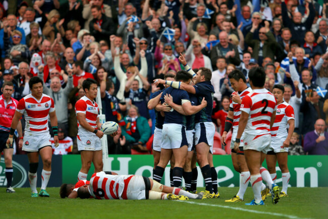 Rugby Union - Rugby World Cup 2015 - Pool B - Scotland v Japan - Kingsholm Stadium