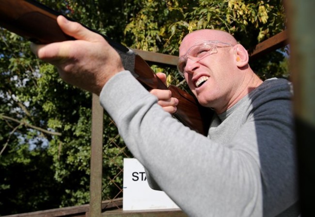 Paul O'Connell clay pigeon shooting