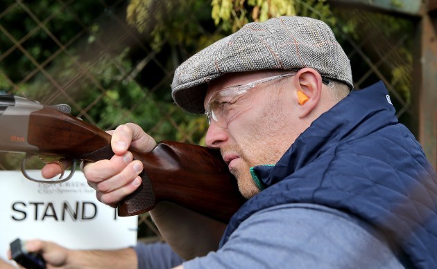 Keith Earls clay pigeon shooting