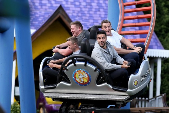 Tadgh Furlong, Conor Murray and Jamie Heaslip