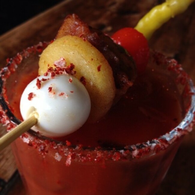 The Butcher Bloody Mary. Only available for Brunch #DublinFoodPorn #DublinRestaurants #LovinDublin #Steak #Beef #DublinSteakHouses #IrishBeef #Dinner #InstaFood #BloodyMary #Vodka #CocktailPorn #DublinCocktails