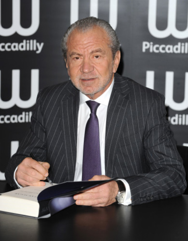 Alan Sugar book signing - London