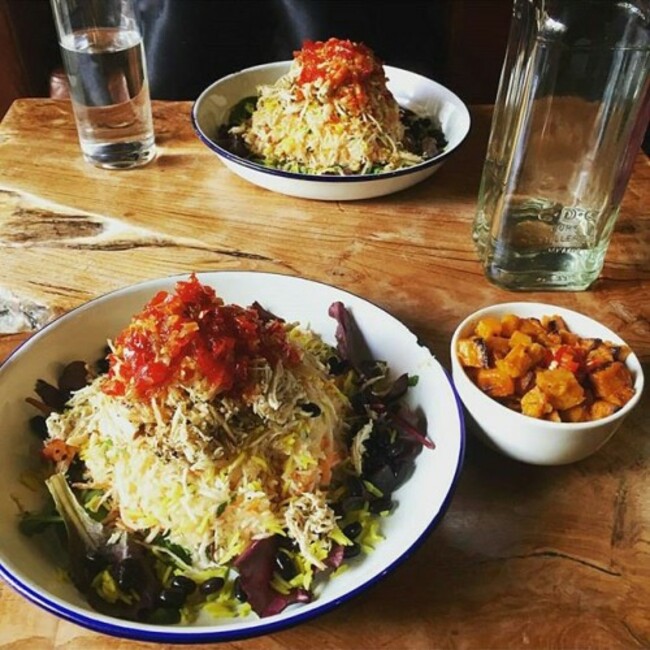 Jerk chicken salad in Temple Bar #regram from @corrzauber #staplefoods