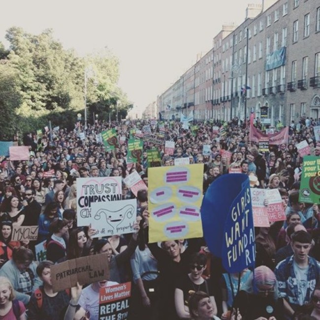 Dear Enda, This is what democracy looks like. 15,000 people on the streets of #Dublin. #repealthe8th #ARCmarch15 #marchforchoice