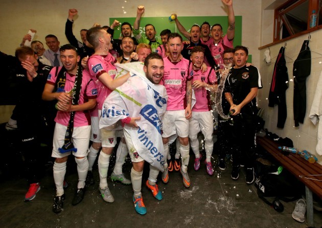 Wexford Youths celebrate winning promotion