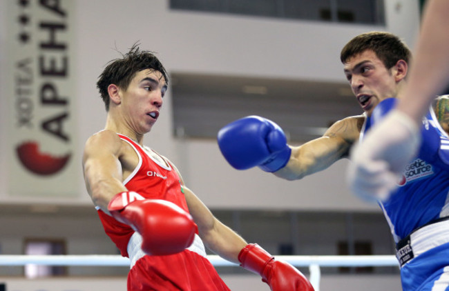 Michael Conlan in action against Francesco Maietta